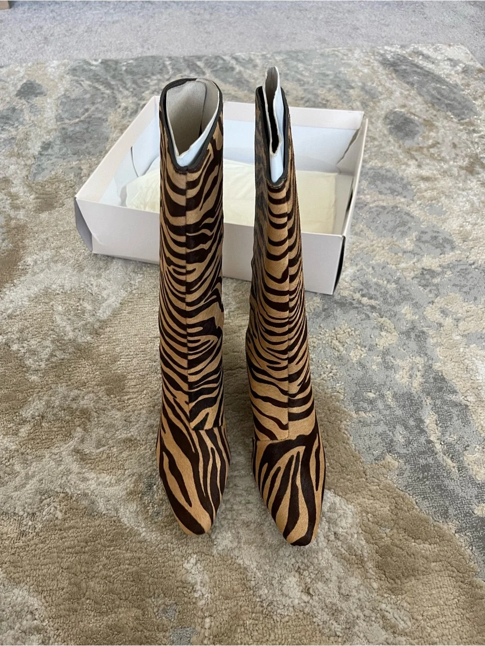 Loeffler Randall zebra boots
